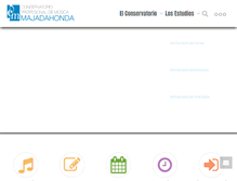 Tablet Screenshot of conservatoriomajadahonda.com